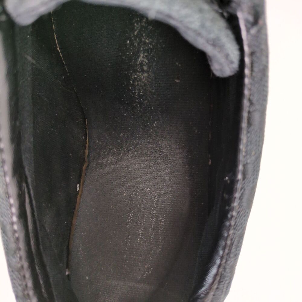 Coach Remonna Women's 8 Sneakers Driving Shoes Signature Jacquard & Black Suede - Picture 11 of 11